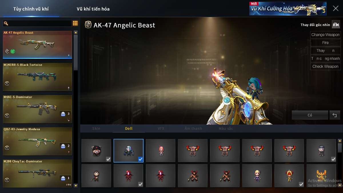 shop acc cf uy tin gia re